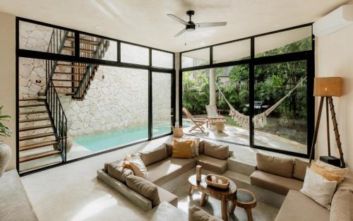 Centro de la ciudad de Tulum Villa | Jungle Boho Villa "Coco" - Pv Pool - BBQ - Concierge 5A