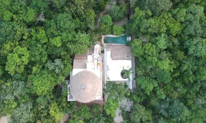 Chemuyil Apartamento | Suite privada en la jungla con cocina, habitación privada y aire acondicionado