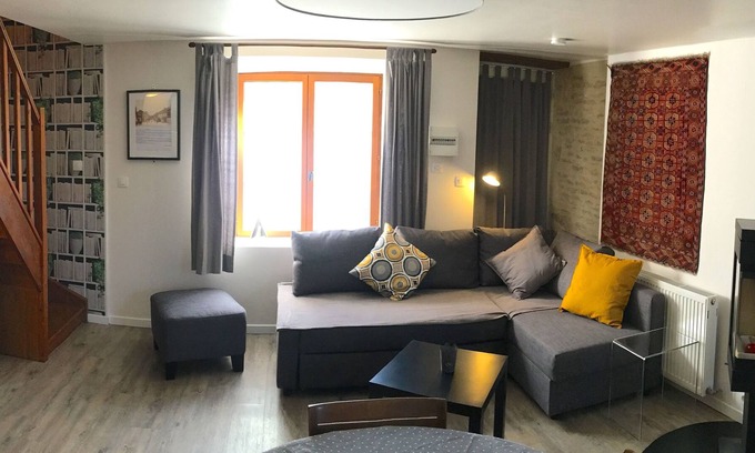 Bernieres-sur-Mer Cabaña | Gîte-Baño Privado-Vista al Jardín-L'Érable