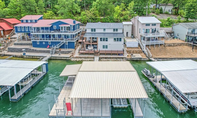 Rocky Mount Casa | Just Dock It | Lakefront Luxury for the Whole Family | Sleeps 14+ | Private Dock + Game Room