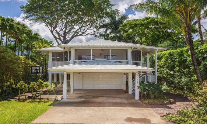 Hanalei Casa | Ka Makana - Weke Rd en Hanalei! Super corto paseo a la bahía de Hanalei