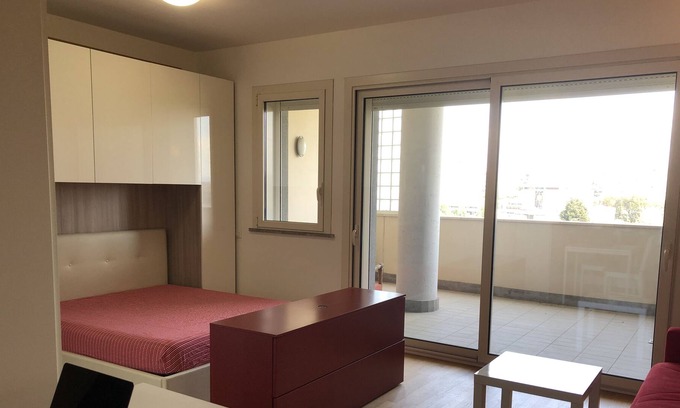 Quartiere XXII Collatino Apartamento | Apartamentos Kamchū: estudio con terraza cerca de Metro con Vista