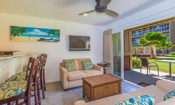 Kapaa Condominio | Kapaa 2BR Planta baja, Ocean Breeze Condo con piscina! (112-2)