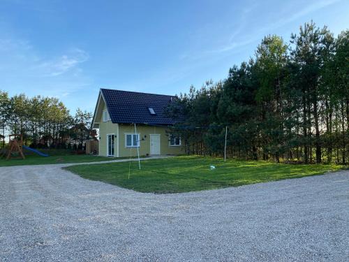 Sulecki Borek Casa | KASZUBY Oliwkowy domek Niesiołowice na Kaszubach Balia z Jacuzzi Jeziora lasy