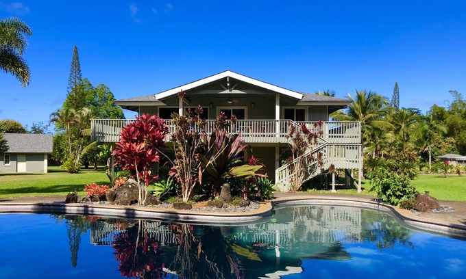 Kalihiwai Casa | Kauai's #1 Vacation Rental, Families, Pool, Spa, GYM, Pool Table, Pickle Ball