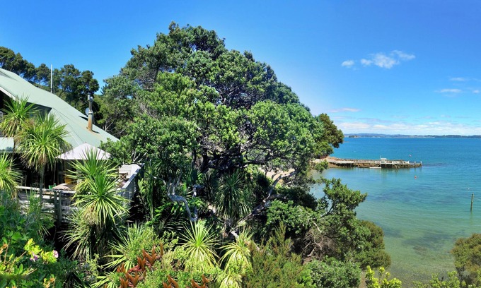 Kawau Island Casa | Fabulosa isla de Kawau casa de vacaciones frente al mar