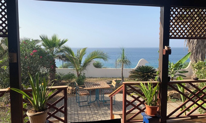 Vila do Maio Casa | Kaza de Madeira, large terrace, seafront, garden with trees, close to everything.