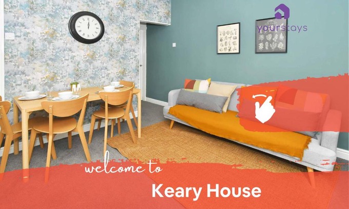 Stoke-on-Trent Casa | Keary House by YourStays, Stoke, with a touch of Scandinavia, 3 bedrooms, BOOK NOW!