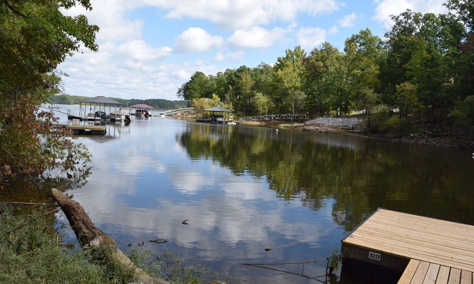 Merifield Acres Casa | Kerr Lake waterfront home w/dock, just off main channel, close to town!