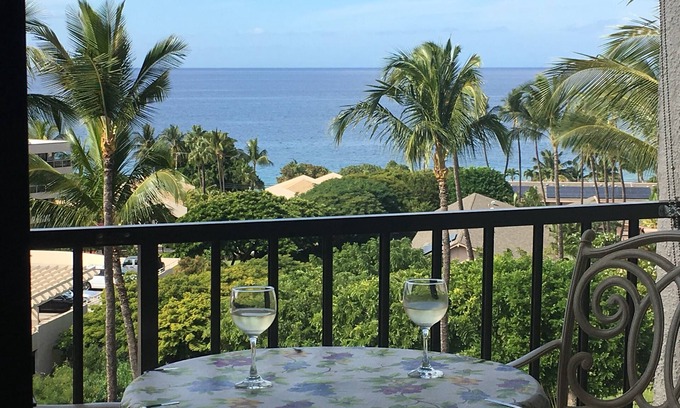 Kihei Condominio | Piso superior: D614 Vista espectacular - Gestionado por el propietario: mensaje de disponibilidad