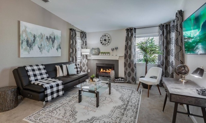Rocklin Apartamento | King Bed Cosy Master Suite, largas estancias son bienvenidas