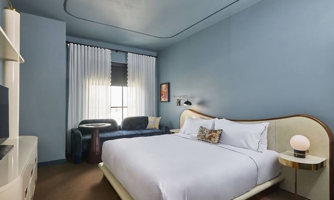East Market District Casa | King Room at Hotel Genevieve, Pets Allowed! Near Bowman Field Airport