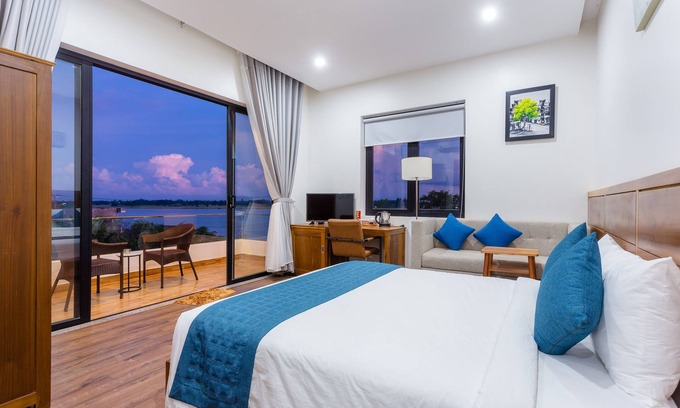 Thanh Ha Villa | Suite King con vistas al río - INDULGENCIA PURA