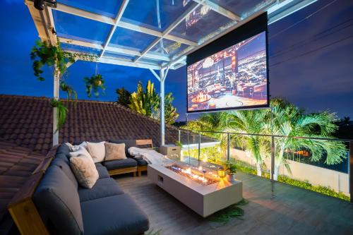 Hua Hin Apartamento | Kira Japandi Escape with Sauna & Rooftop cinema