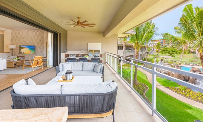Lahaina Villa | KLVR welcomes you to Honua Kai Luana upper level 5C Oceanfront Resort, POOL view