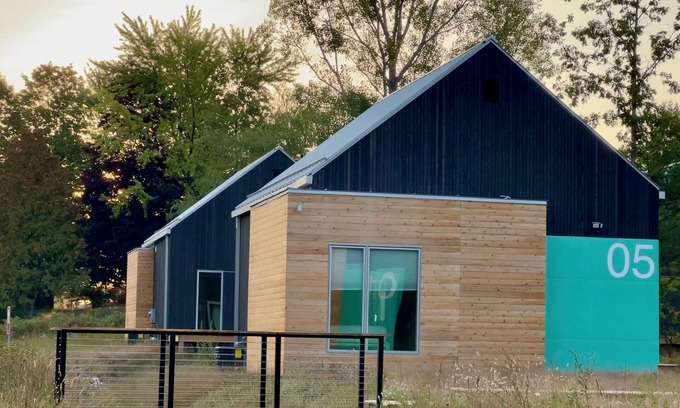 Acme Casa | KOTI 5 (Two Bedroom) Traverse City's Scandinavian Cabins, vacation home on TART & mins to Traverse C