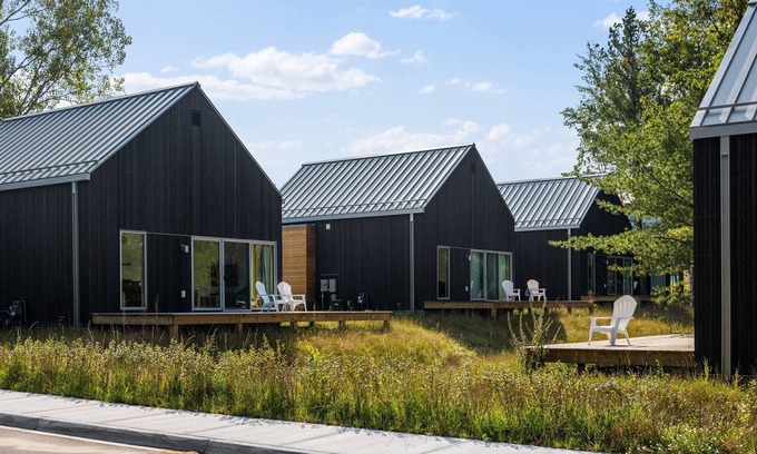 Acme Casa | KOTI 6 (Two Bedroom) Traverse City's Scandinavian Cabins, vacation home on TART & mins to Traverse C