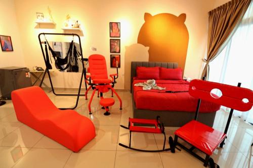 Johor Bahru Apartamento | KSL Residences 2 Love Bed skyview