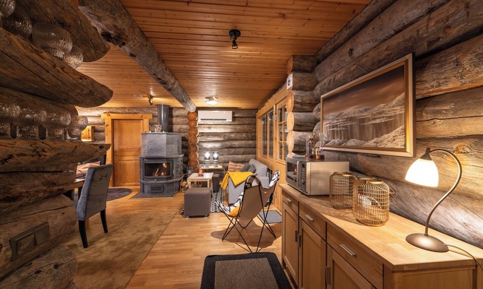 Saariselka Cabaña | Kuukkeli Log Houses Villa Aurora (Pupula)