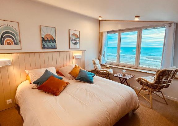 Barneville-Carteret Cama Y Desayuno | "L'écume de mer" vue mer 2ème étage VILLA PLEIN VENT
