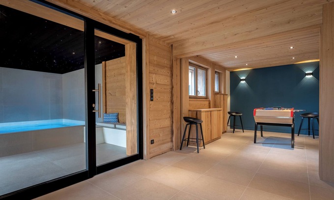 Xonrupt-Longemer Chalet De Esquí | L'Alcôve Gîte & Spa - Chalet with swimming pool