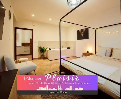 Mulhouse Apartamento | L'Alsacien Plaisir- Balnéo-Wifi-Netflix