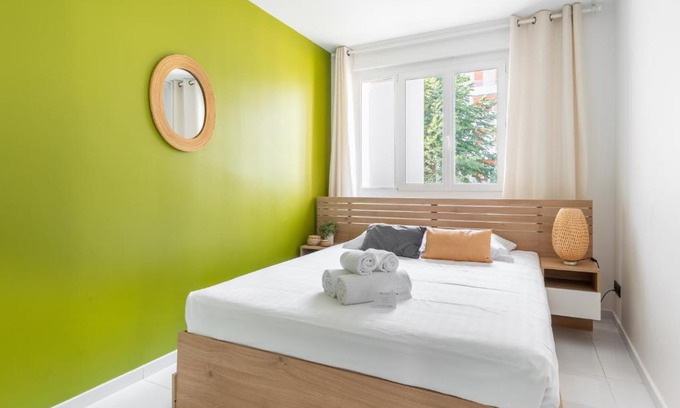 Part Dieu - Bir Hakeim Apartamento | L'Amharique - À Lyon, 5min de la gare Part-Dieu
