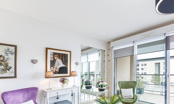 Saint-Jacques - Nazareth Apartamento | L'Aragon- Bel appartement vue sur la Maine