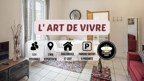 Troyes Apartamento | L' Art de Vivre - 3 min Hypercentre - 4 personnes