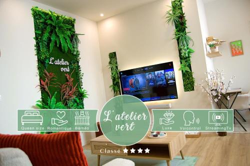 Troyes Apartamento | L'atelier vert - Suite Luxe, SPA, Proche Hypercentre - Classé 4 étoiles