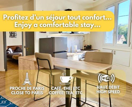 Aubervilliers Apartamento | L'Ecorce - petit cocon à quelques minutes de Paris