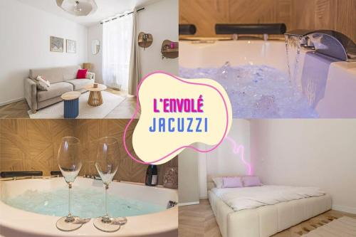 Chalons-en-Champagne Apartamento | L Envolé - Jacuzzi - Proche Gare et Centre ville