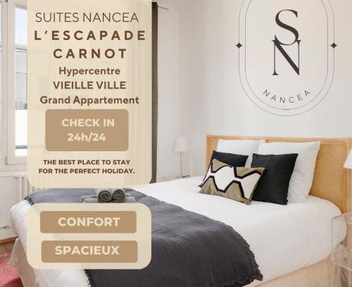 Saint Nicolas - Charles III - Ville vieille - Trois Maisons - Leopold Apartamento | L'Escapade Carnot - Nancy centre Stanislas - 2Pers