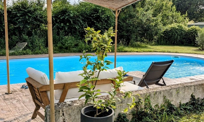 Montauban Casa | "L'escapade champêtre, family home with swimming pool 10 minutes from Montauban