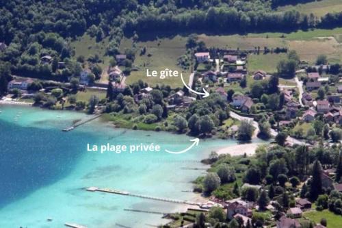 Charavines Apartamento | L'ESCAPADE DU LAC private beach lac de Paladru