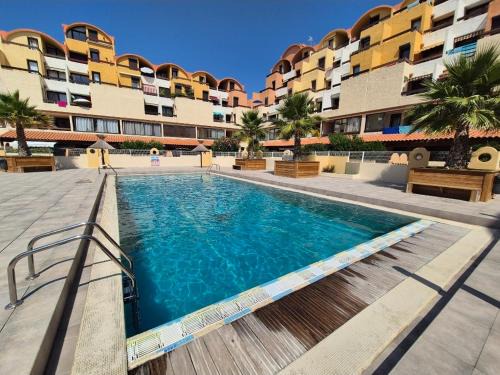 Port Rive Gauche Apartamento | L'Escapade Gruissanaise, appartement 1 chambre, loggia, climatisation, wifi avec piscines de mi-mai à mi-septembre dans résidence