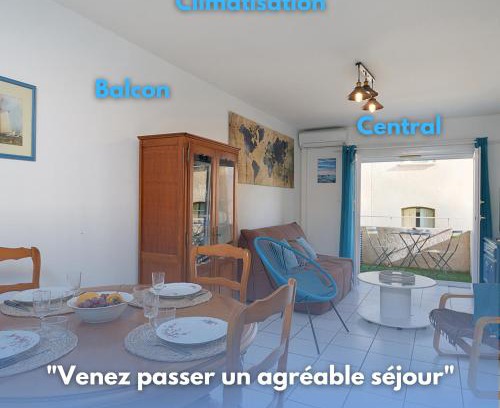 Port-Vendres Apartamento | L'escapade, Port à 200m, climatisation et balcon