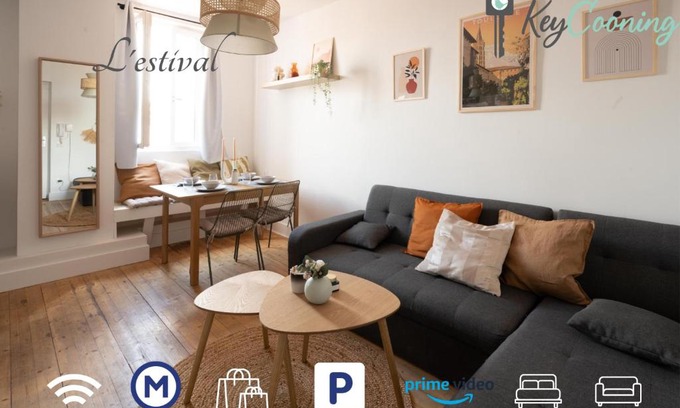 Saint - Michel Apartamento | L'estival Champêtre - Métro et tramway a côté