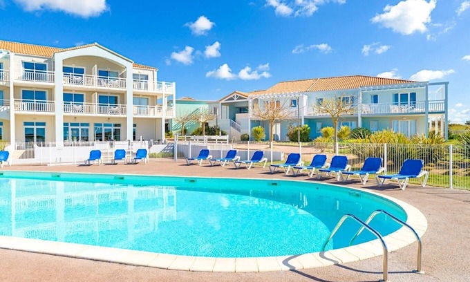 Chateau-d'Olonne Apartamento | L'Estran-Apartamento-Familiar-Baño con bañera-Vista al mar