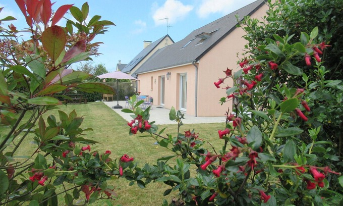Saint-Pair-sur-Mer Casa | Casa luminosa con jardín cerca de la playa en la bahía de Mont-Saint-Michel