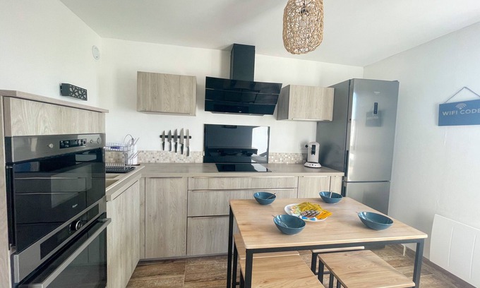 Port Apartamento | L'Horizon-Apartamento-Estándar-Baño con bañera-Vista a parte del mar