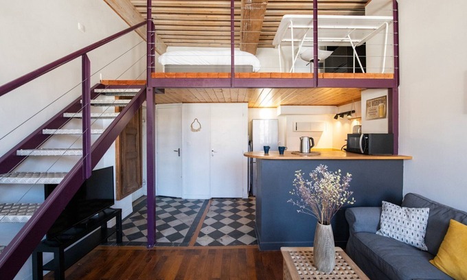 Boucle - Gros Caillou Apartamento | L'Indigo- Coup de coeur Canut - Croix Rousse