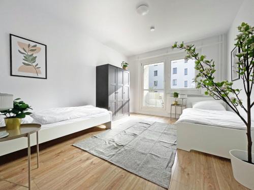 Wiederitzsch Apartamento | L21-Apartment Leipzig Nord, 3 Zimmer, 8 Personen, Standardisierte Ausstattung, ideal für Reisende, Pendler, Familien