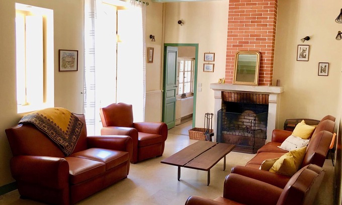 Savonnieres Cabaña | BelleEpoque+Bergerie 7ch-Gîte-Vista al Jardín-De gran tamaño-Baño Privado