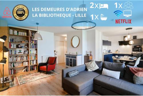 Vauban - Wazemmes Apartamento | La Bibliothèque - Les Demeures d'Adrien