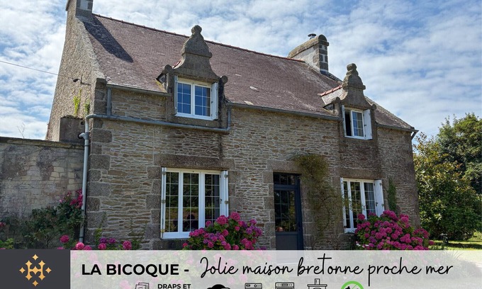 Landunvez Chalet De Esquí | LA BICOQUE - Pretty Breton house near the beach