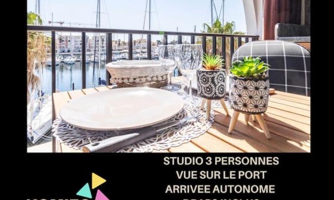 Port Leucate Apartamento | La Brise Marine. Vue Panoramique Port de Plaisance