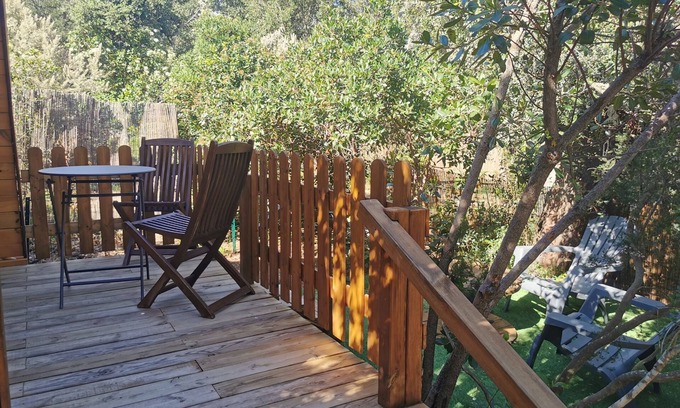 Porto-Vecchio Chalet De Esquí | "The pampa cabin" cosy, cozy and intimate wooden cocoon in Porto-Vecchio