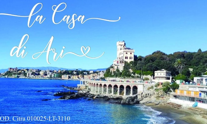 Quarto dei Mille Apartamento | La Casa di Ari vicinissimo ospedale GASLINI GENOVA