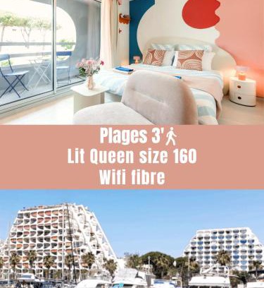 Le Couchant Apartamento | La Casita - Studio Confort avec Terrasse - Emplacement parfait - La Grande Motte, Montpellier